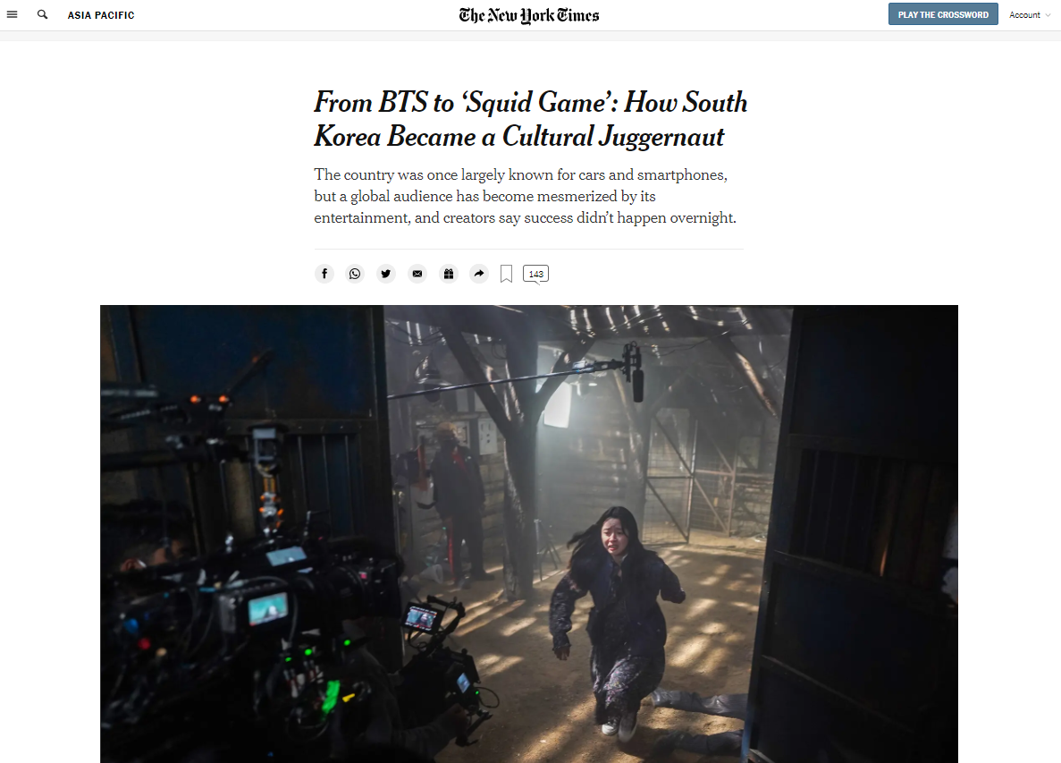 From Bts To Squid Game: How South Korea Became A Cultural Juggernaut The New York Times